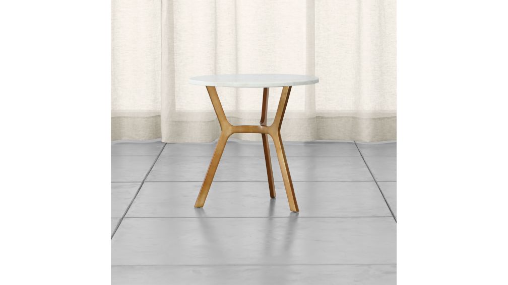 gift card table round e with Reviews Marble Brass  End Round  Elke Base Table