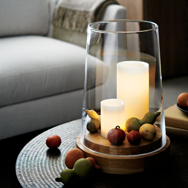 Ellery Extra Large Hurricane Candle Holder Crate and Barrel