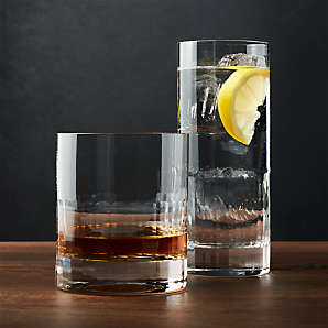 gray drinking glasses