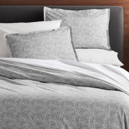 Ellio Grey Organic Duvet Covers And Pillow Shams Crate And Barrel