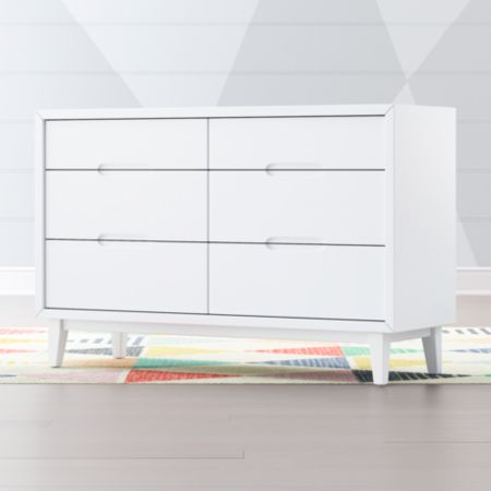 Kids Ellipse Mid Century White Dresser Crate And Barrel