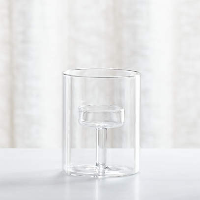 small glass candle holders