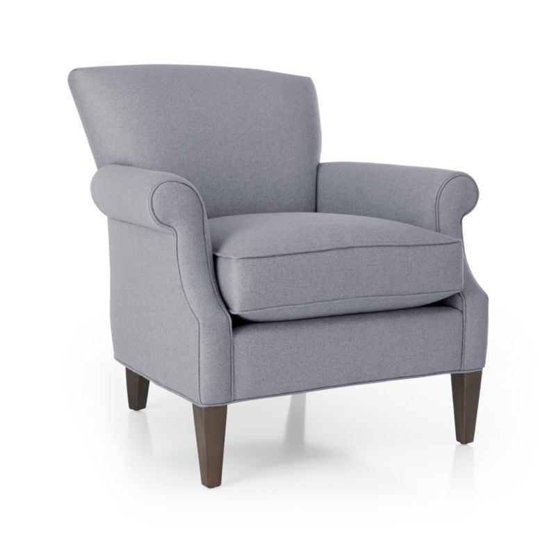 Elyse Chair with Silver Mist Fabric