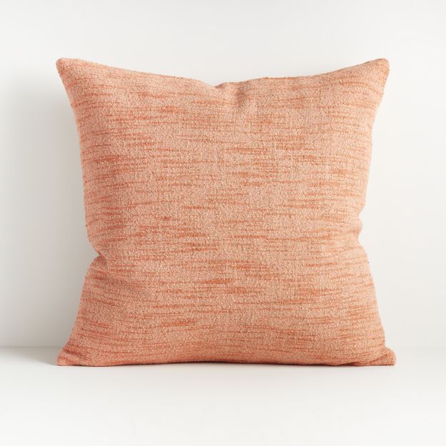Emi Blush Throw Pillow 20" with FeatherDown Insert Crate and Barrel