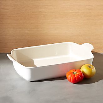 Emile Henry Modern Classic Sugar White Rectangular Baker