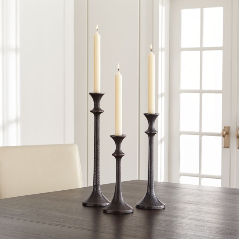 bronze candle holders