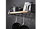 Enclume ® Steel and Wood Bookshelf Wall Pot Rack