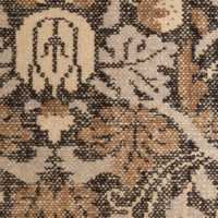 Ennis Performance Traditional Handknotted Deep Brown Rug Swatch 12"x18"