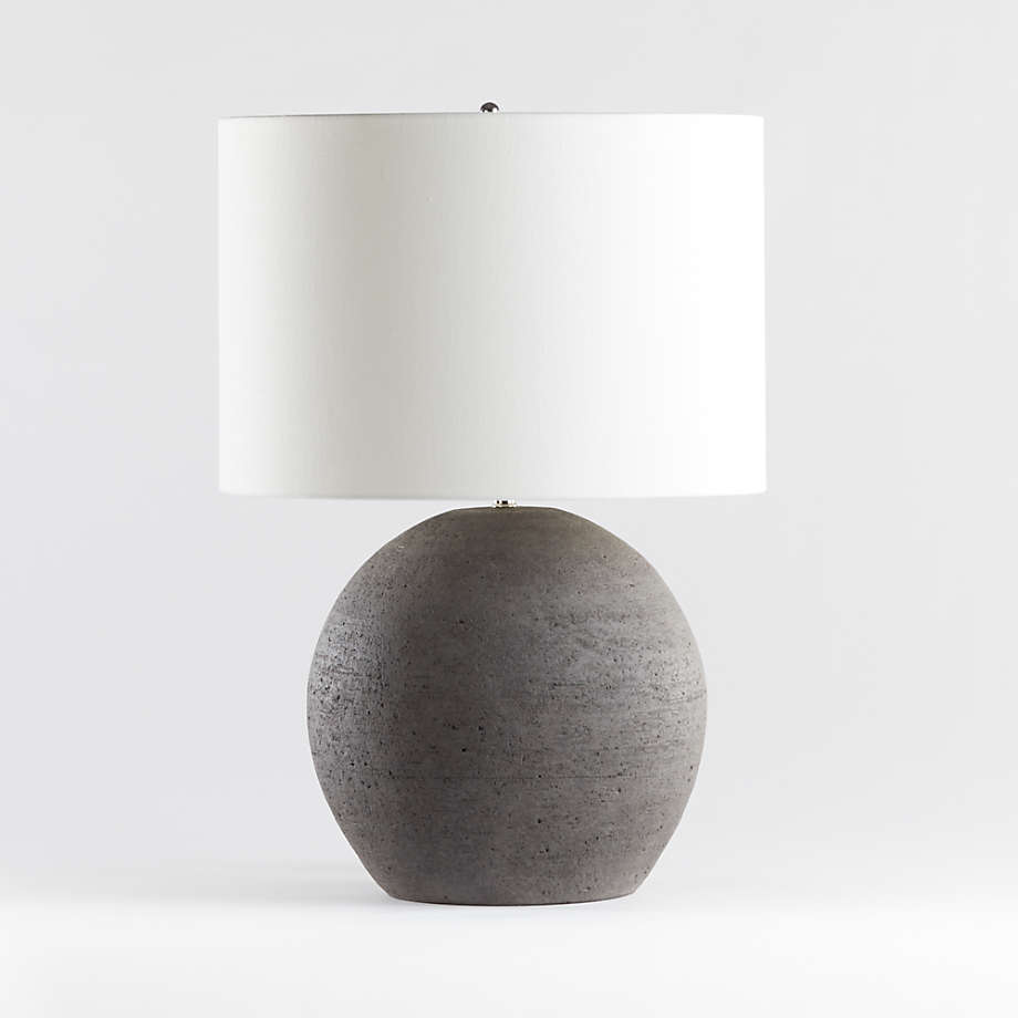 light grey table lamp shades