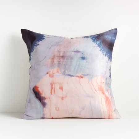 Estela Brushstroke Pillow 18 With Feather Down Insert Crate And
