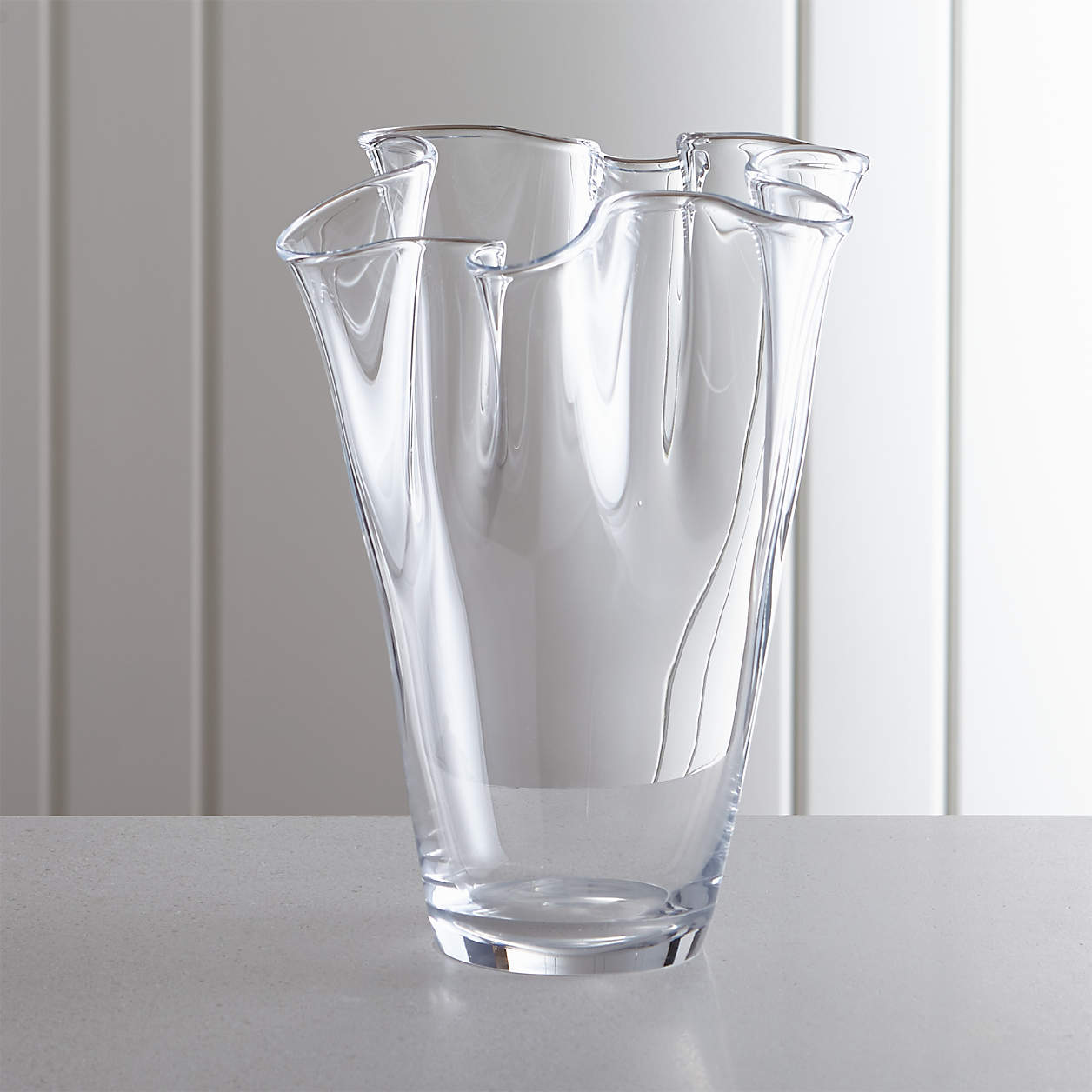 Evelyn Large Vase + Reviews Crate and Barrel