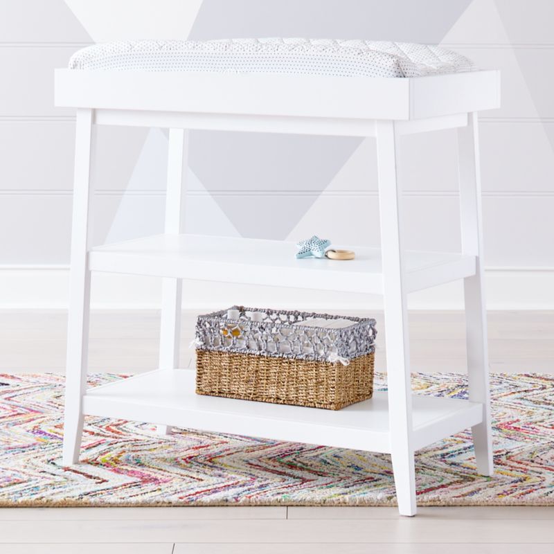 crate and barrel baby changing table