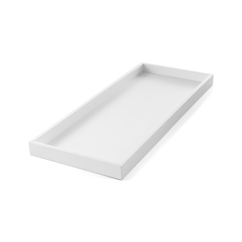 white changing table topper