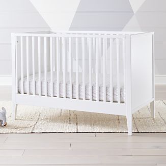 Ever Simple White Nursery Furniture Crate And Barrel Ever Simple White Crib