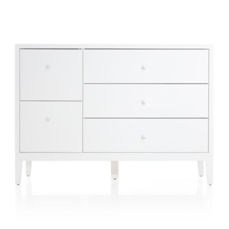 Kids Ever Simple White Wide Dresser Reviews Crate And Barrel