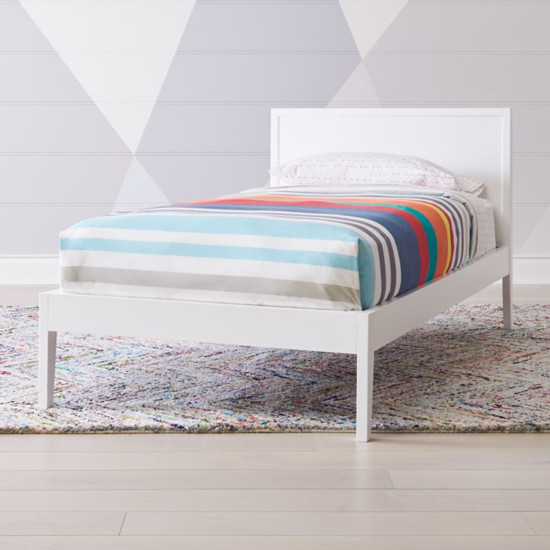 Ever Simple White Twin Bed Reviews Crate And Barrel