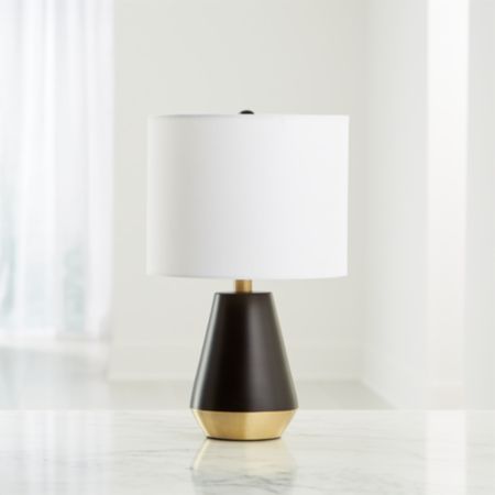 Everett Bronze And Brass Table Lamp Reviews Crate And Barrel
