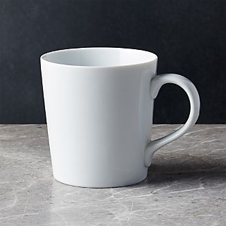 White Mugs Crate And Barrel Everyday Mug