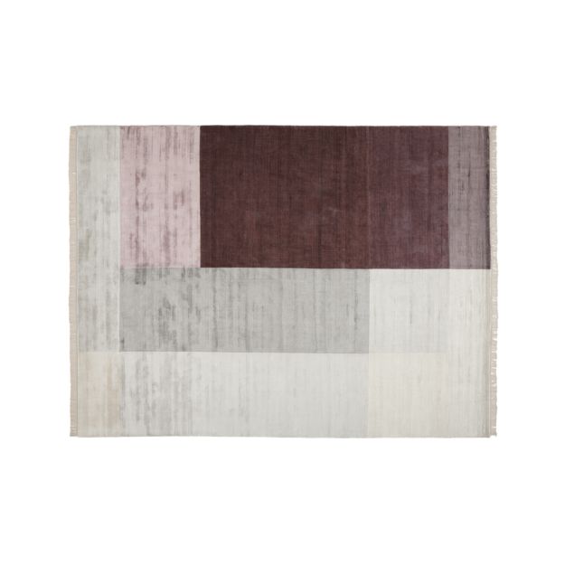 Evia Faux Silk Rug 9'x12' + Reviews Crate and Barrel