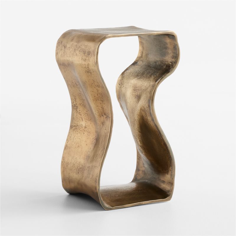 Expressionist Burnished Brass Cast Aluminum 12