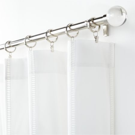 Eyelet White Curtain Panel Crate And Barrel