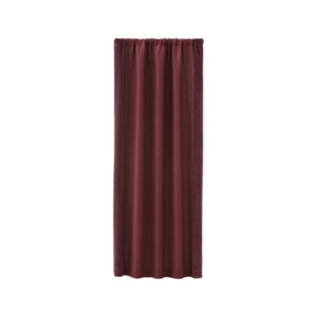 Ezria Wine Linen Curtain Panel 48 X108 Reviews Crate And Barrel
