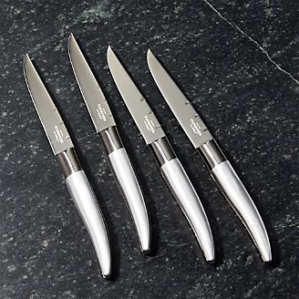 Fleischer and Wolf French Titanium Steak Knives, Set of 4