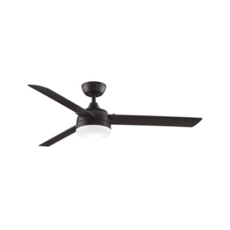 Fanimation Xeno 56 Bronze Walnut Indoor Outdoor Ceiling Fan With Led Light Crate And Barrel