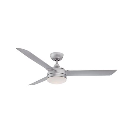 Fanimation Xeno 56 Silver Indoor Outdoor Ceiling Fan With Led Light
