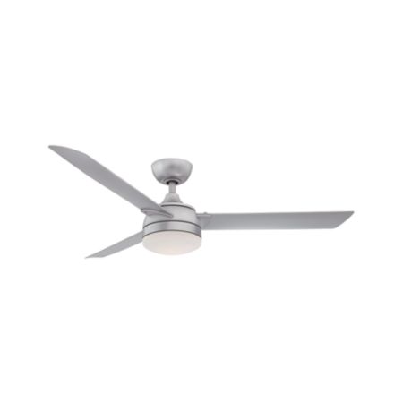 Fanimation Xeno 56 Silver Indoor Outdoor Ceiling Fan With Led Light Crate And Barrel