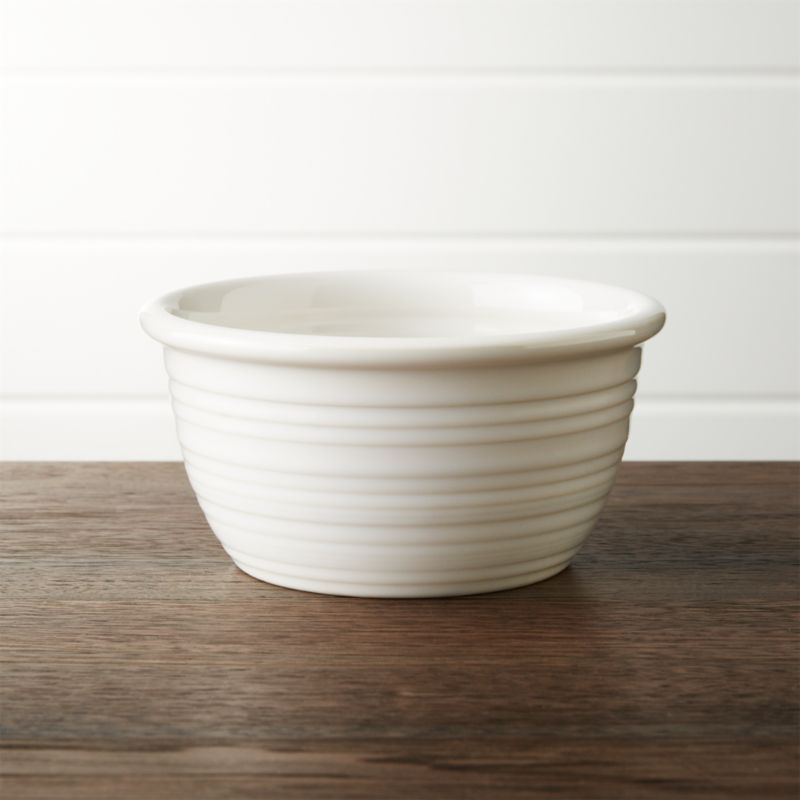 Farmhouse White Cereal Bowl + Reviews Crate and Barrel