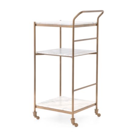 Farrah Marble Bar Cart Reviews Crate And Barrel