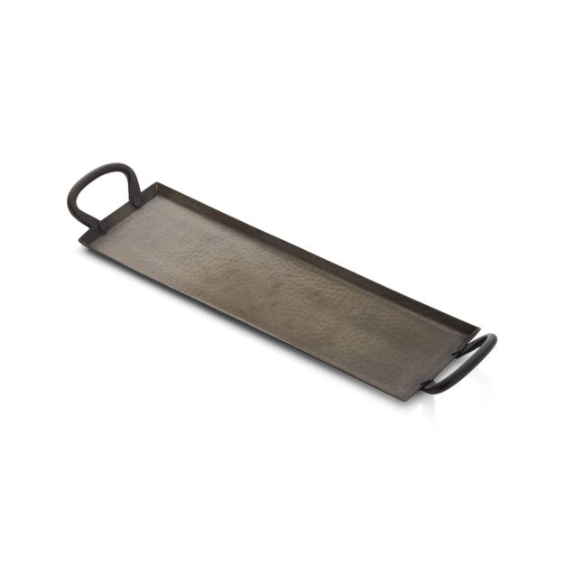 Feast Rectangular Hammered Iron Serving Platter + Reviews Crate and