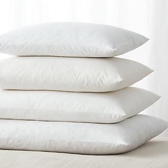Pillow Inserts: Down and Down Alternative | Crate and Barrel