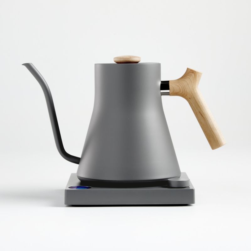 grey electric kettle