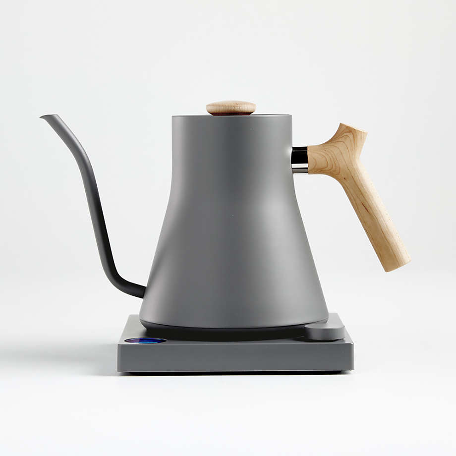 Fellow Grey Stagg EKG Electric Kettle with Wood Handle + Reviews Crate and Barrel