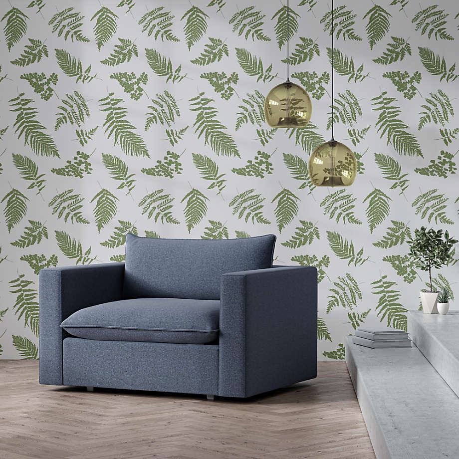 Tempaper Sage Fern Removable Wallpaper Crate And Barrel - Removeable Wall Paper Tempaper Sage Fern Removable Wallpaper Crate And Barrel - Removeable Wall Paper