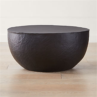 Coffee Tables Modern Traditional Rustic And More Crate Barrel Fernando Metal Drum Coffee Table