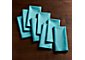 Fete Aqua Blue Cloth Napkins, Set of 8
