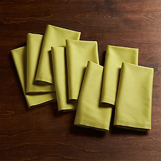 Fete Green Cloth Napkins, Set of 8