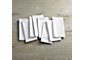 Fete White Cloth Napkins, Set of 8