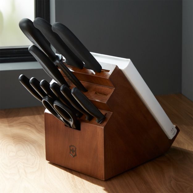 Victorinox Fibrox 13Piece Knife Block Set + Reviews Crate and Barrel