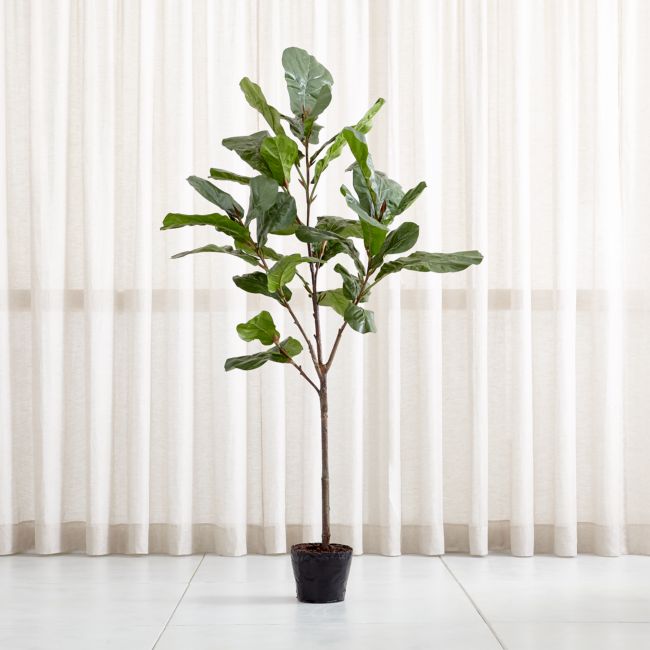 Online Designer Hallway/Entry Artificial 7' Fiddle Leaf Fig Tree