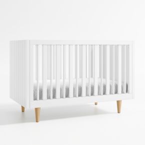 Image of Finn White Wood Convertible Crib
