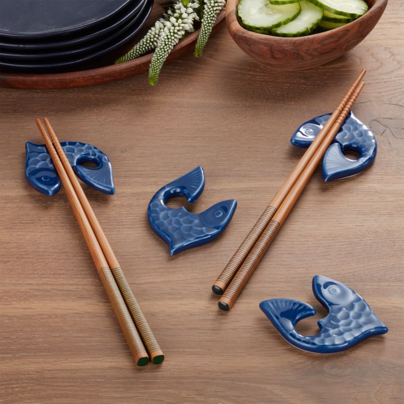 Fish Chopstick Rests, Set of 4 Crate and Barrel