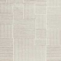 Flatweave Grid Wool and Cotton Dark Beige Kids 12"x18" Rug Swatch