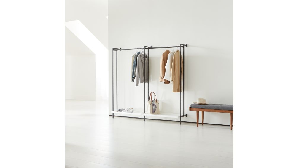 Flex Modular Double Clothing Rack Crate And Barrel