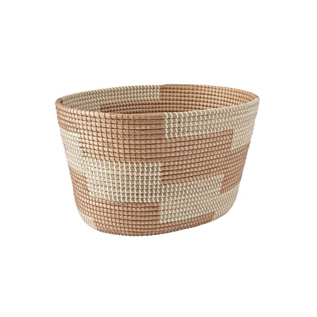 Rose Gold Seagrass Basket Crate and Barrel