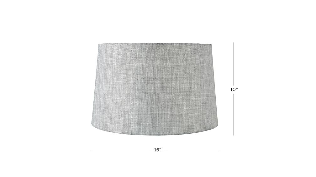 Textured Silver Floor Lamp Shade Reviews Crate And Barrel Tap To Zoom Image With Dimension For Mix And Match Silver Floor Lamp Shade