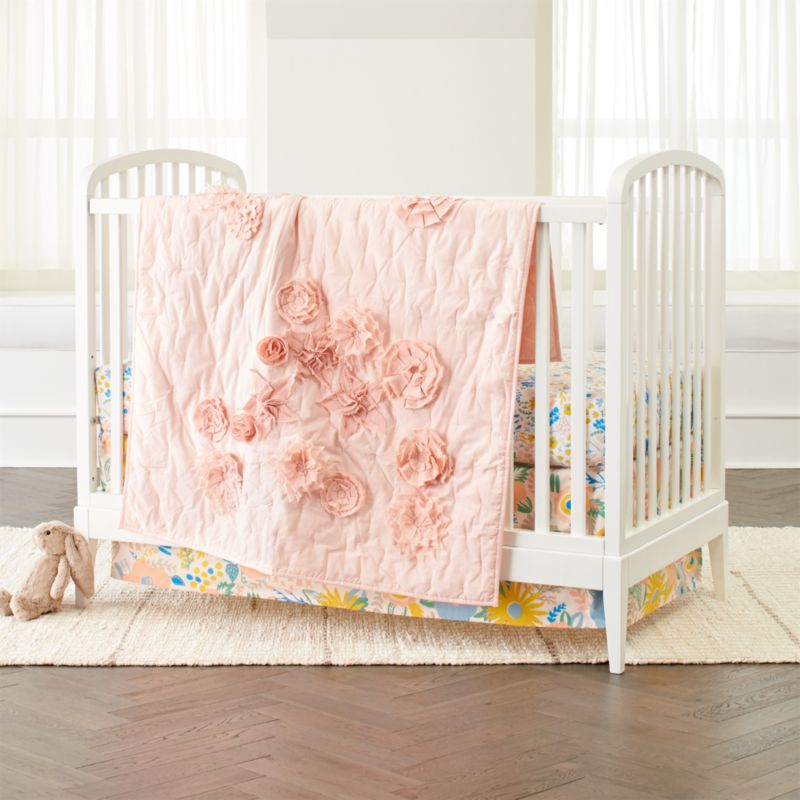 Blooming Floral Crib Bedding | Crate and Barrel